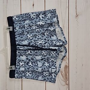 Lucky Brand Blue Floral Sleep Shorts Pajamas - Size Medium
